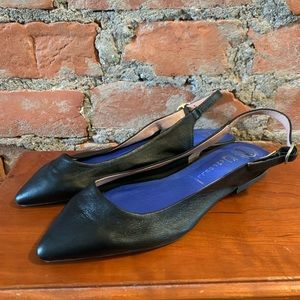 Jeffrey Campbell Leather Pointed Slingback…